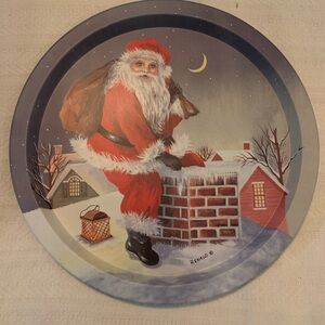 Santa Claus Holiday Decorative Plate